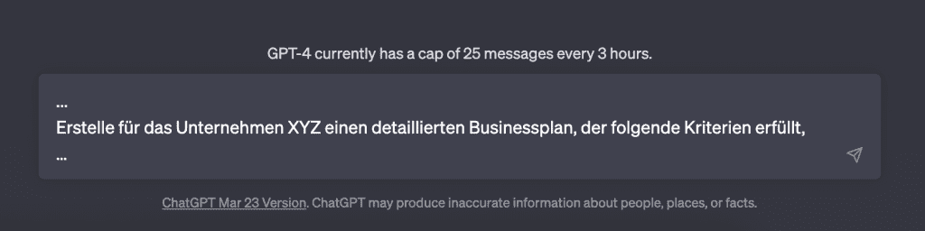 ChatGPT Prompts: Aufgabenstellung